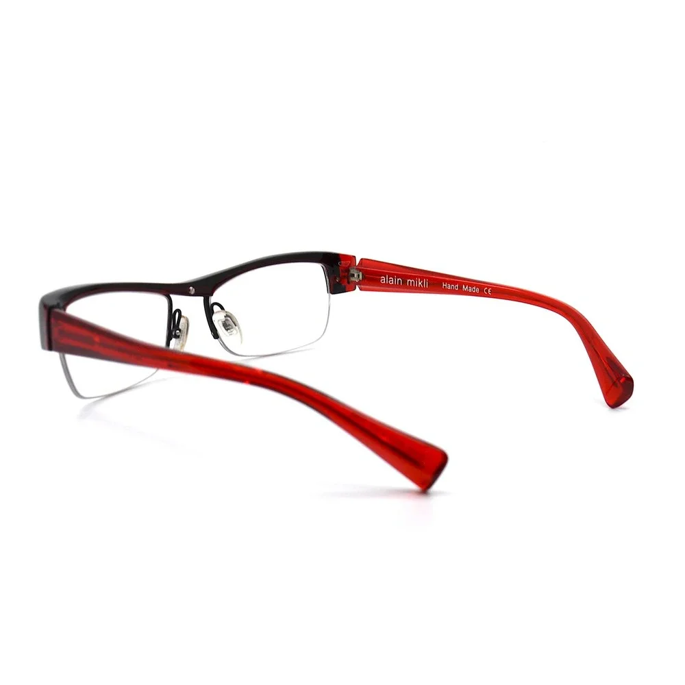 ALAIN MIKLI AL 0794 0013 BLACK RED AUTHENTIC EYEGLASSES - Picture 6 of 9